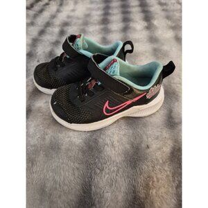 Nike Downshifter 11 SE TD 'Black Dynamic Turquoise' toddler shoes
